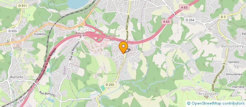 localisation de l'entreprise SCI EMBATA à BIDART