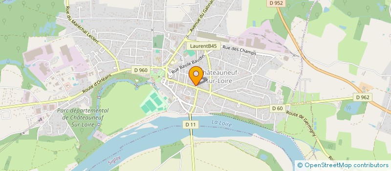 localisation de l'entreprise SCI EMBB à CHATEAUNEUF-SUR-LOIRE