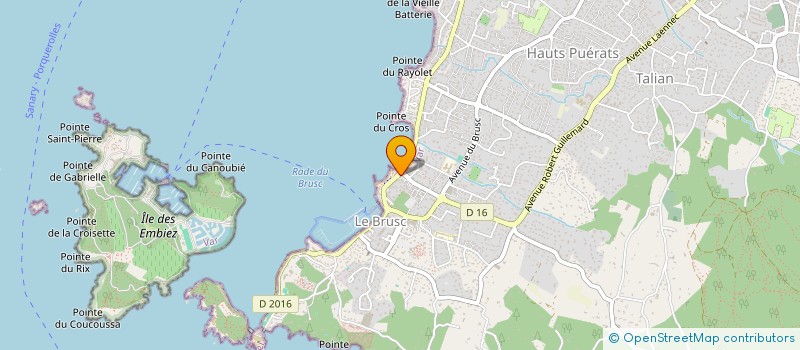 localisation de l'entreprise SCI EMBRUNS à SIX-FOURS-LES-PLAGES