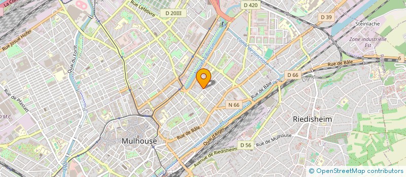 localisation de l'entreprise SCI EMC  MULHOUSE