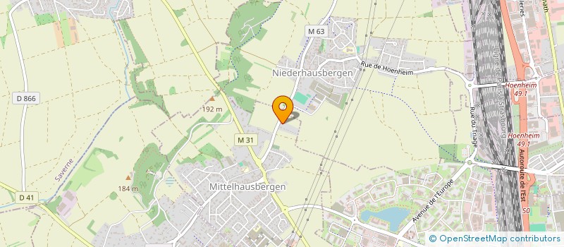 localisation de l'entreprise SCI EMC  MITTELHAUSBERGEN