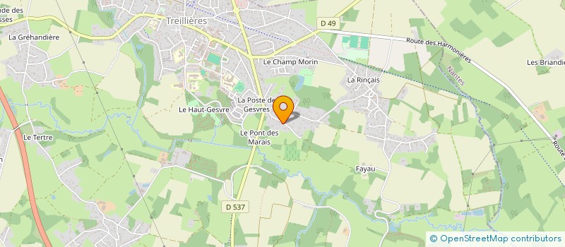 localisation de l'entreprise SCI EMC  TREILLIERES