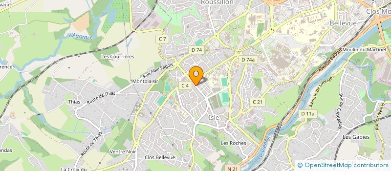 localisation de l'entreprise SCI EMC à ISLE