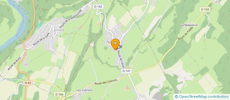 localisation de l'entreprise SCI EMC3  PUGEY