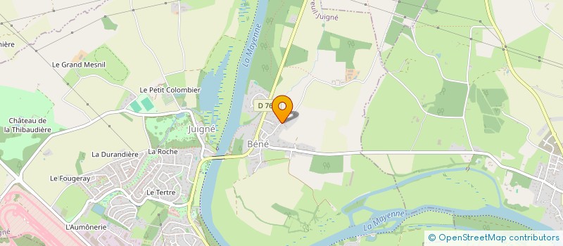 localisation de l'entreprise SCI EMCA  MONTREUIL-JUIGNE