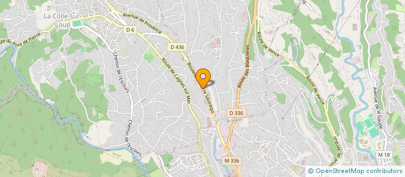 localisation de l'entreprise SCI EMCAR  LA COLLE-SUR-LOUP