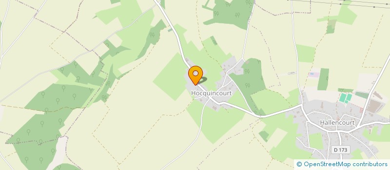 localisation de l'entreprise SCI EMCL  HALLENCOURT