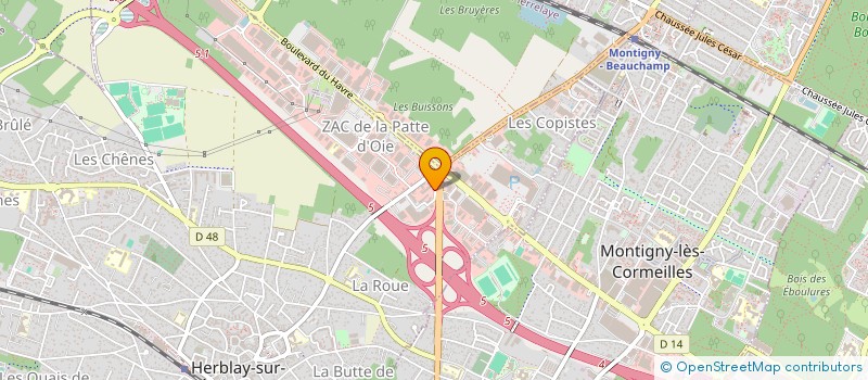 localisation de l'entreprise SCI EMCL 95  HERBLAY-SUR-SEINE