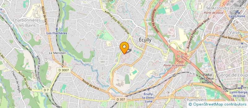 localisation de l'entreprise SCI EMCO 2  ECULLY