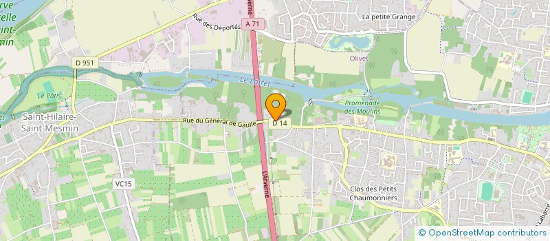 localisation de l'entreprise SCI EMD à OLIVET