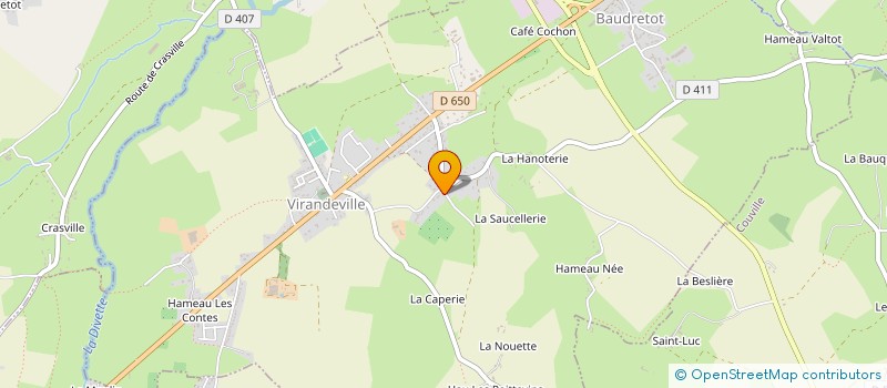 localisation de l'entreprise SCI EMDA  VIRANDEVILLE