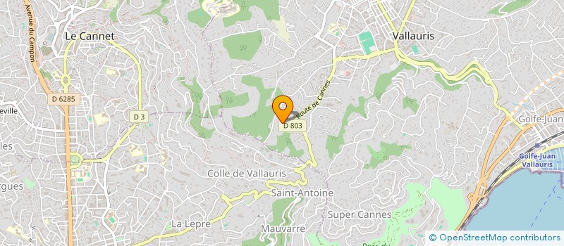 localisation de l'entreprise SCI EMDS à VALLAURIS
