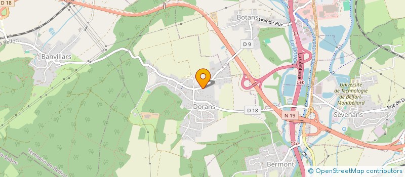 localisation de l'entreprise SCI EMEA IMMO  DORANS