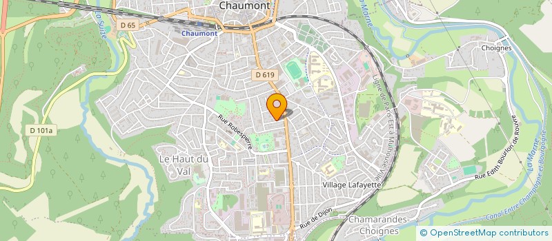 localisation de l'entreprise SCI EMELIE à CHAUMONT