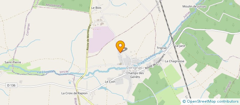 localisation de l'entreprise SCI EMELLI  CORIGNAC