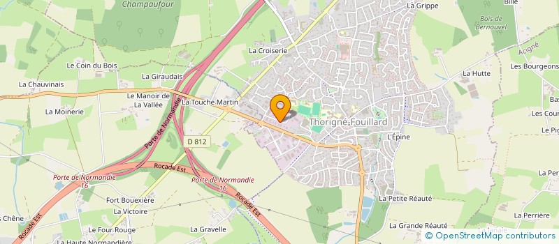 localisation de l'entreprise SCI EMERA  THORIGNE-FOUILLARD