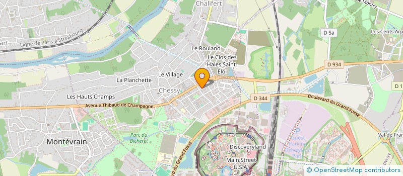 localisation de l'entreprise SCI EMERAUDE 168  CHESSY