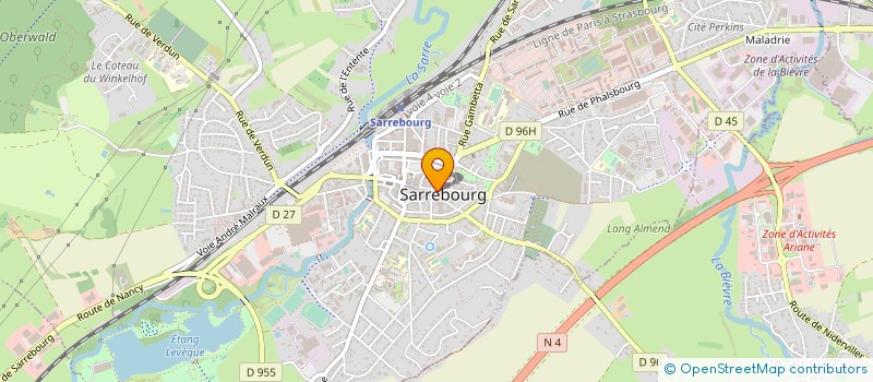 localisation de l'entreprise SCI EMERAUDE à SARREBOURG