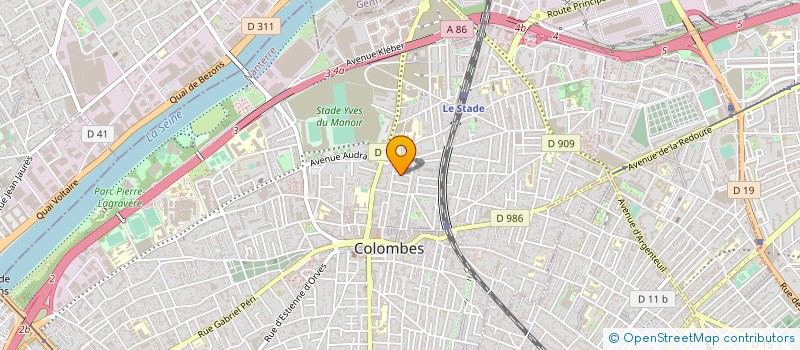 localisation de l'entreprise SCI EMERAUDE  COLOMBES