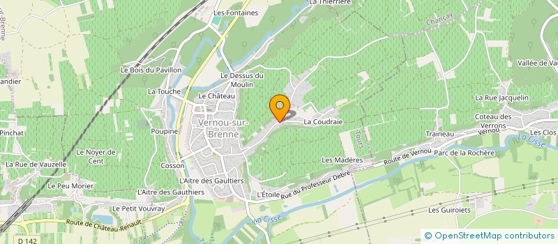 localisation de l'entreprise SCI EMERAUDE  VERNOU-SUR-BRENNE