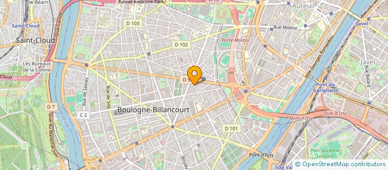 localisation de l'entreprise SCI EMERAUDE à BOULOGNE-BILLANCOURT