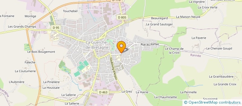 localisation de l'entreprise SCI EMERAUDE  LA GUERCHE-DE-BRETAGNE