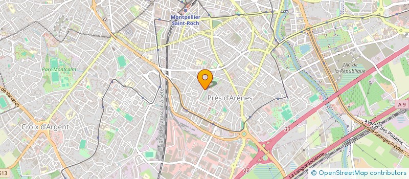 localisation de l'entreprise SCI EMERAUDE à MONTPELLIER