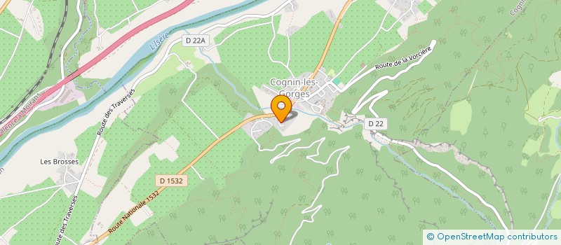 localisation de l'entreprise SCI EMERAUDE  COGNIN-LES-GORGES