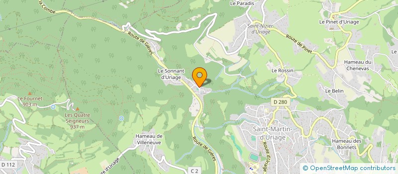 localisation de l'entreprise SCI EMERAUDE  SAINT-MARTIN-D'URIAGE