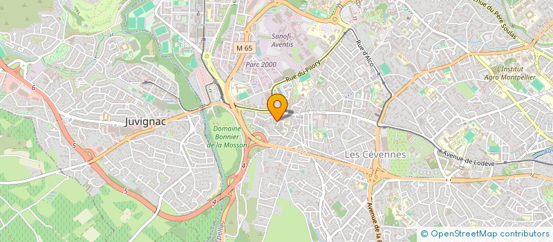 localisation de l'entreprise SCI EMERAUDE à MONTPELLIER