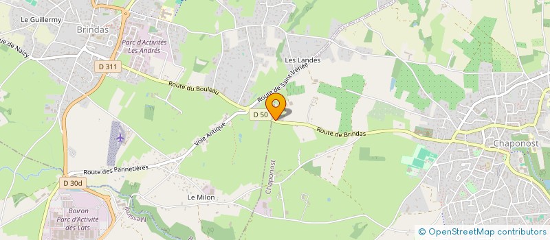 localisation de l'entreprise SCI EMERAUDE  CHAPONOST