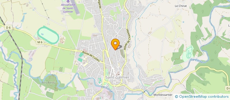 localisation de l'entreprise SCI EMERAUDE  SAINT-GALMIER