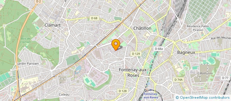 localisation de l'entreprise SCI EMERAUDE  CHATILLON