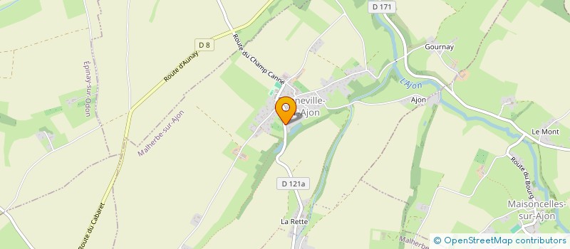 localisation de l'entreprise SCI EMERAUDE  MALHERBE-SUR-AJON