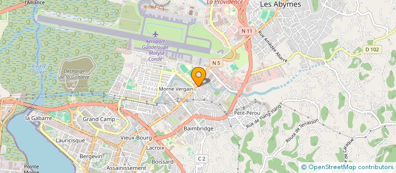 localisation de l'entreprise SCI EMERAUDE  LES ABYMES