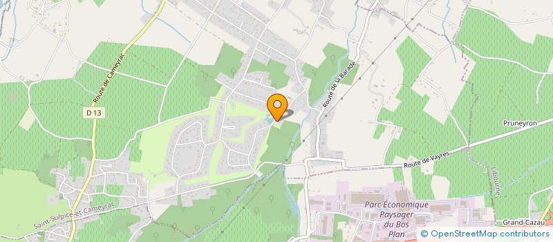 localisation de l'entreprise SCI EMERAUDE DE LA MILADY  SAINT-SULPICE-ET-CAMEYRAC