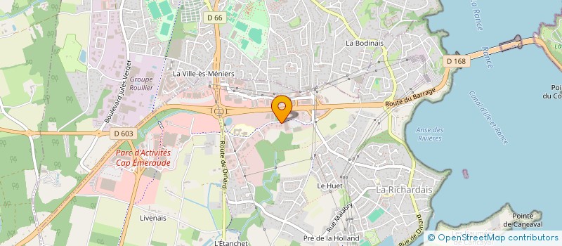 localisation de l'entreprise SCI EMERAUDE INVEST  LA RICHARDAIS