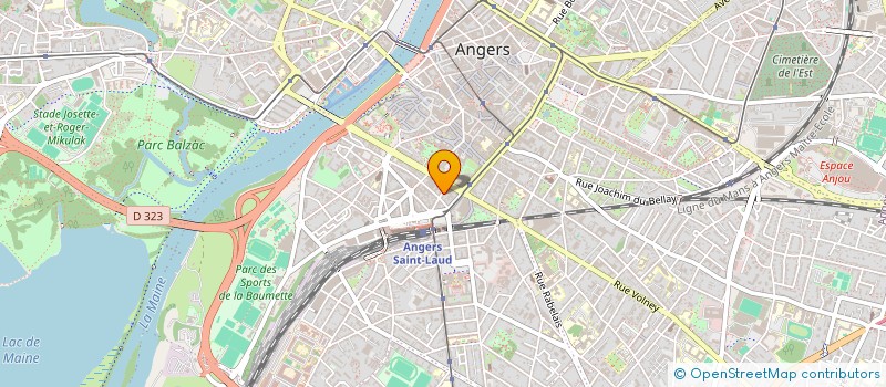 localisation de l'entreprise SCI EMERILLAIS-BEAUCOUZE à ANGERS
