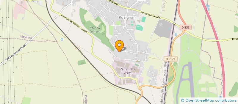 localisation de l'entreprise SCI EMERJ  PUSIGNAN