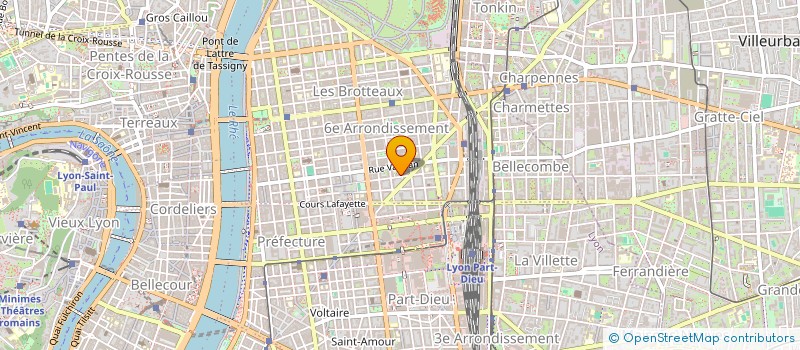 localisation de l'entreprise SCI EMERY HUON  LYON