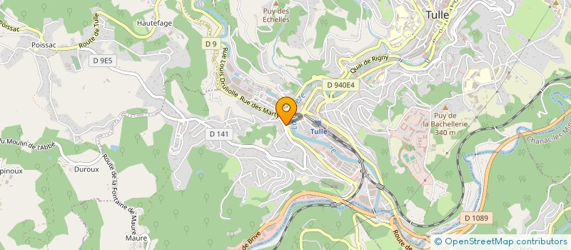 localisation de l'entreprise SCI EMES  TULLE