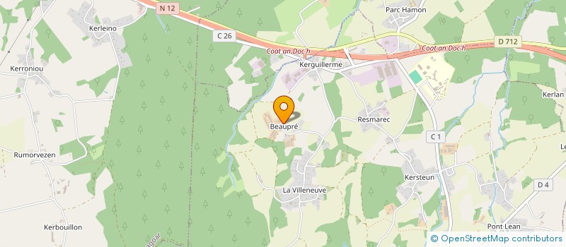 localisation de l'entreprise SCI EMETDABU  LANRODEC