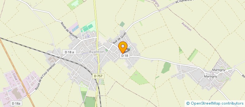 localisation de l'entreprise SCI EMF à AVANTON