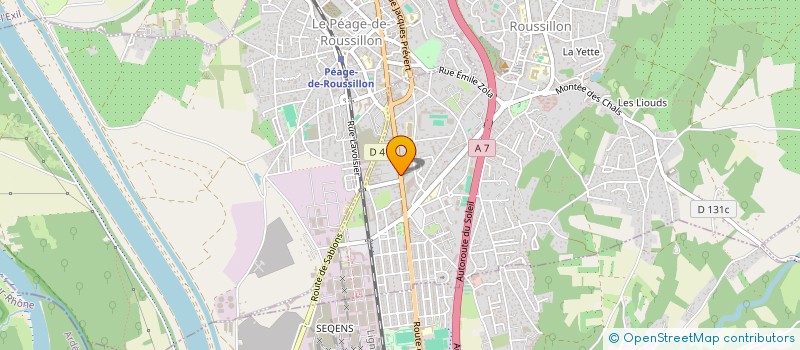 localisation de l'entreprise SCI EMF  ROUSSILLON