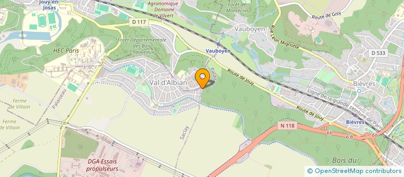 localisation de l'entreprise SCI EMG  SACLAY