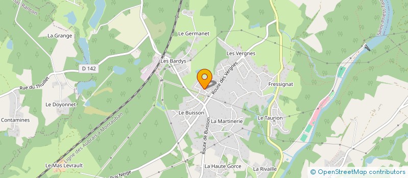 localisation de l'entreprise SCI EMG  SAINT-PRIEST-TAURION