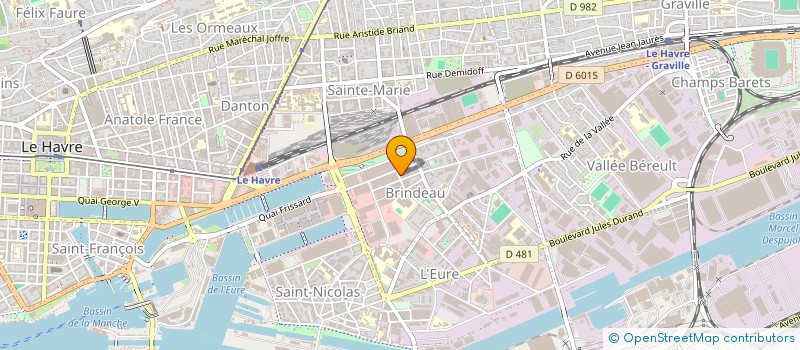 localisation de l'entreprise SCI EMG FLEURUS à LE HAVRE