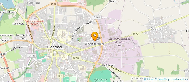 localisation de l'entreprise SCI EMGA  PLOERMEL