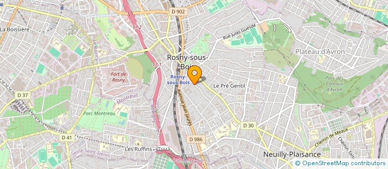 localisation de l'entreprise SCI EMGI à ROSNY-SOUS-BOIS