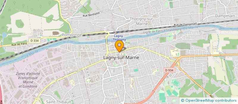 localisation de l'entreprise SCI EMI  LAGNY-SUR-MARNE